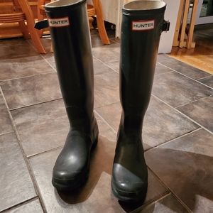 Hunter womans adjustable rain boots